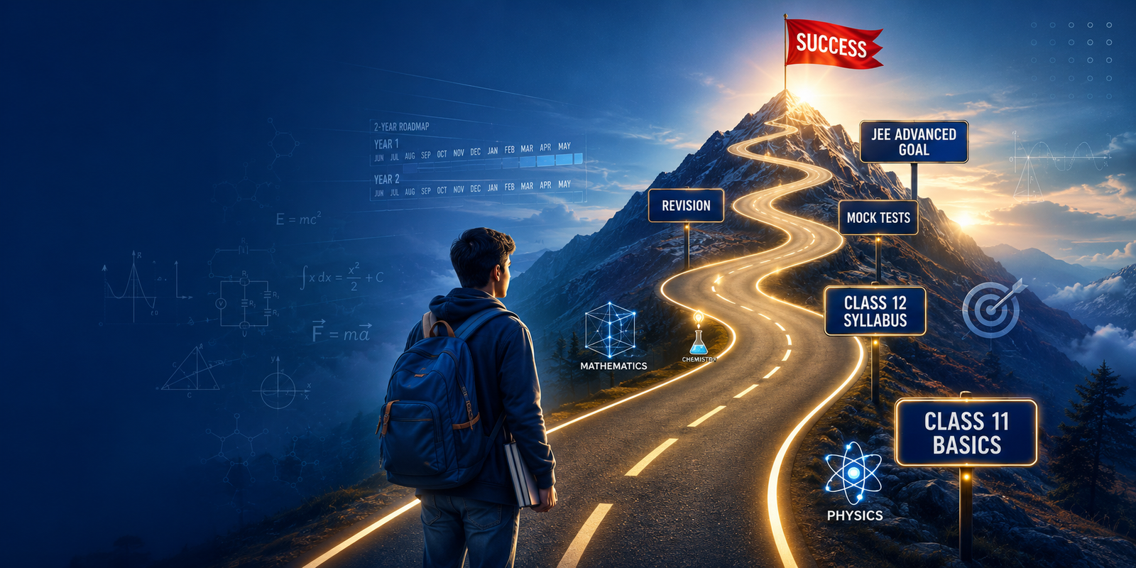 NMC Class 12 integration phase — full syllabus web-building with founders Deepak Solanki and R.S. Sharma