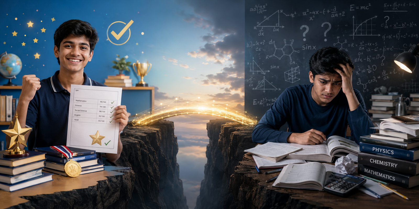 Student navigating the Class 11 Logic Gap