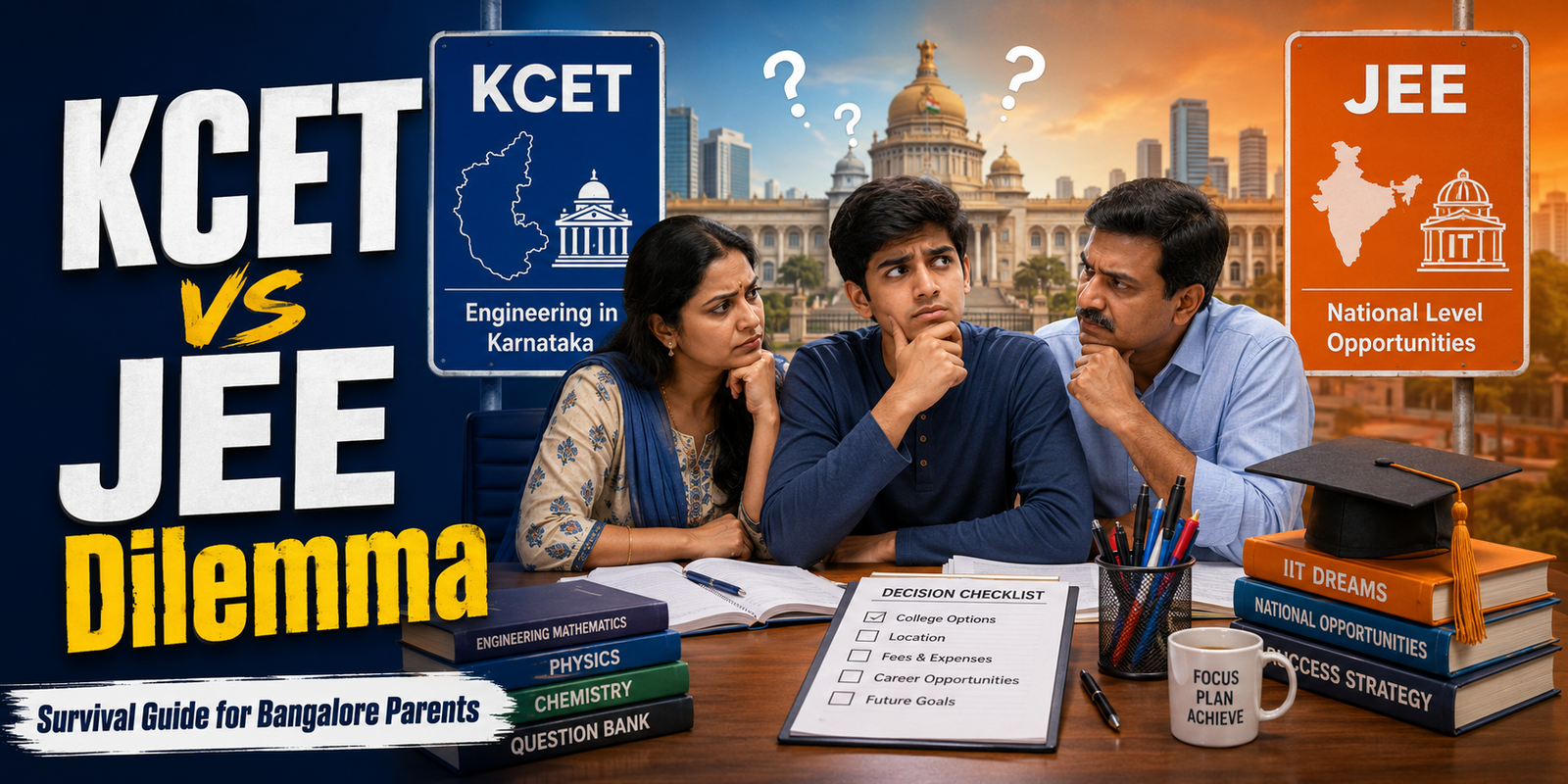 NMC founder Deepak Solanki teaching the Logic Pyramid — one source of truth applied to both JEE and KCET formats