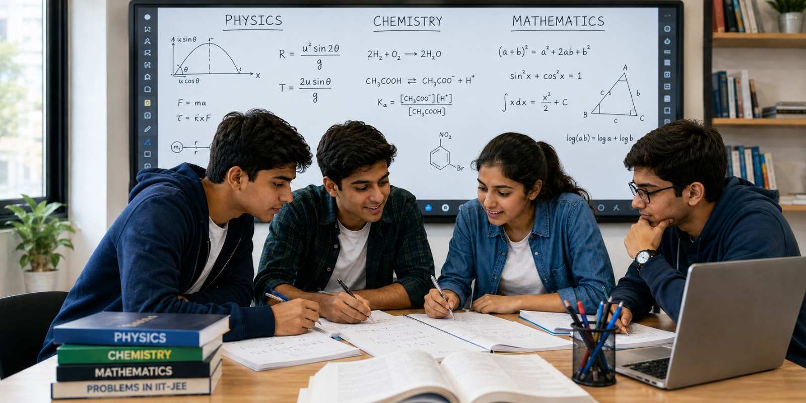 NMC students solving problems together