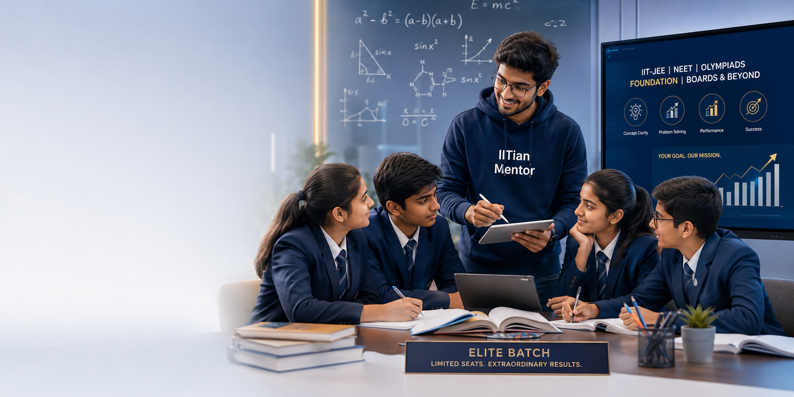 NMC founder deconstructing a JEE Advanced multi-concept problem — the Author-Led Logic gap that school classrooms cannot fill